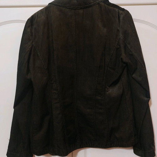 Women's corduroy fabric suit set, like new, dark olive color