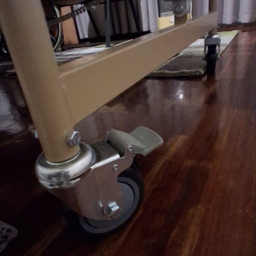 Electric hospital bed like new with mattress, wheels, and patient lifter
