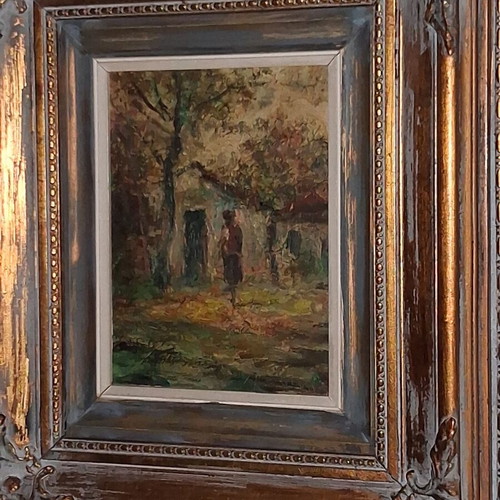 Charalampos Palaiologos Oil Painting on Wood, Like New