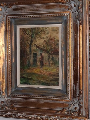 Charalampos Palaiologos Oil Painting on Wood, Like New