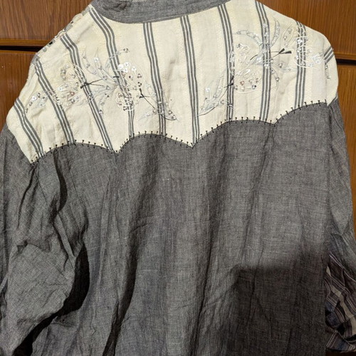Paul Ropp shirt with embroidery used, size up to large