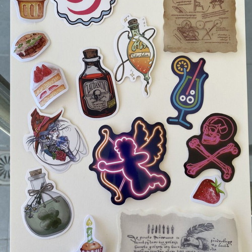 Stickers and scrapbook paper pack new, 40 pcs