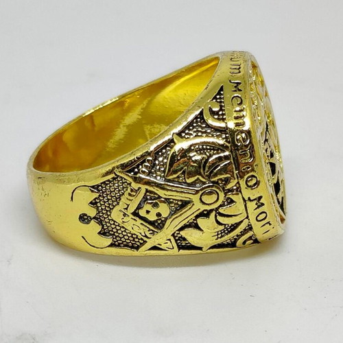 Monarch Men's Ring 18K gold plated, like new