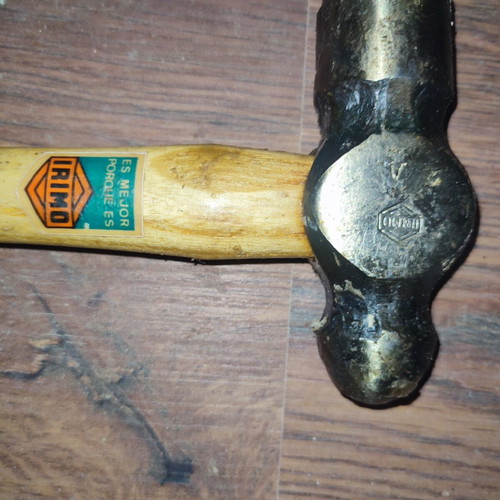 Vintage Irimo Ball Peen Hammer Made in Spain 1970s unused
