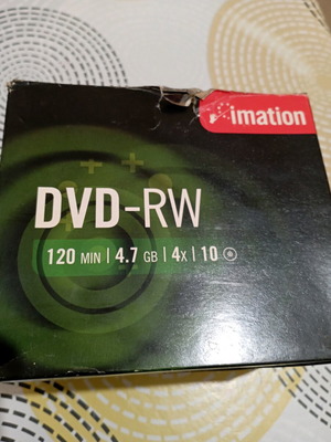 Imation DVD-RW new, rewritable pack of 10
