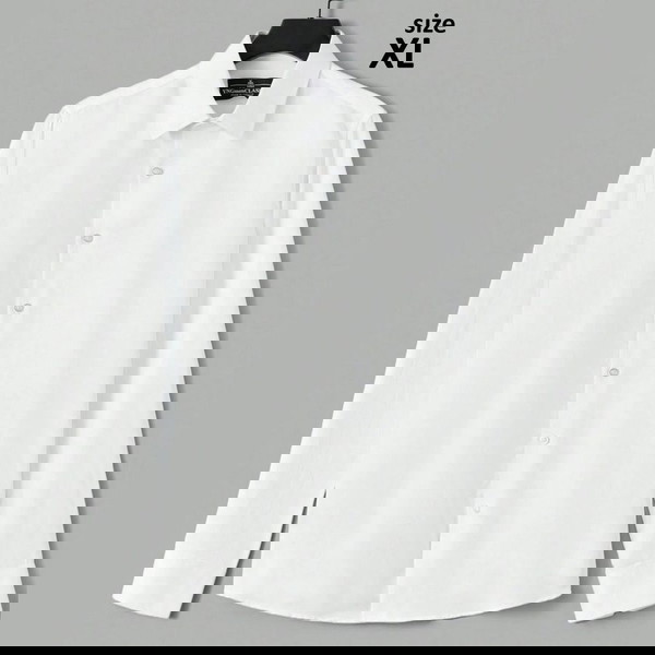 Λευκό Πουκάμισο Slim Fit XL