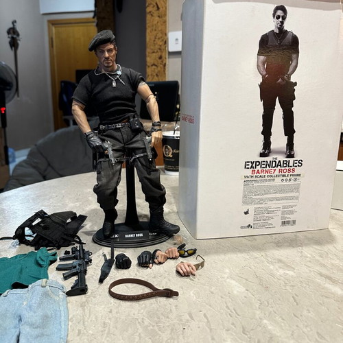The Expendables Barney Ross figure used, 1/6 scale collectible