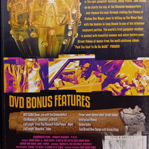 Snoop Dogg – Bo$$ Playa - A Day In The Life Of Bigg Snoop Dogg - dvd 2003