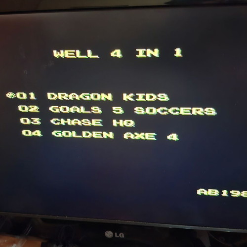 Famiclone 4 in 1 Multicart Arcade Game used for 8-bit consoles