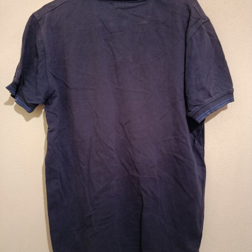 2nd Skin men's polo shirt used, size S, blue and brown