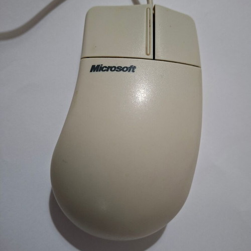 Microsoft Mouse model 2.1A PS/2 used, fully functional ball mouse