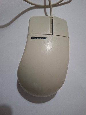 Microsoft Mouse model 2.1A PS/2 used, fully functional ball mouse