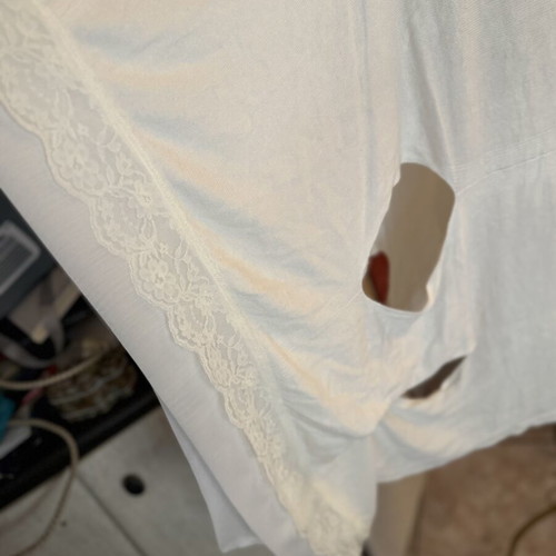White Viscose Dress made in Europe like new