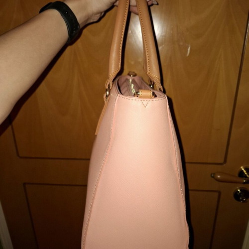 Trussardi Jeans Ischia 75B00000 pink handbag like new