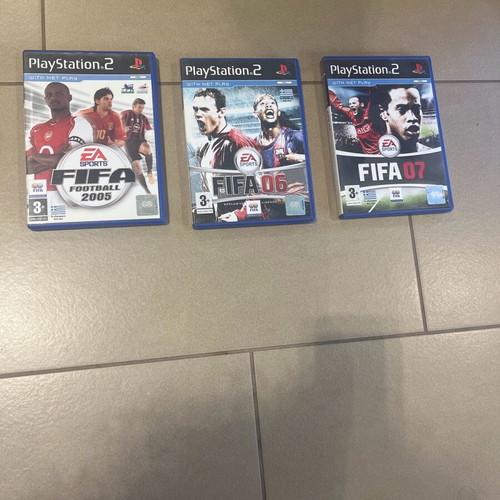 Fifa (05-06-07) PS2 like new, complete in original cases