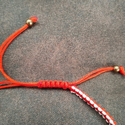 Martaki bracelet like new, red with evil eye