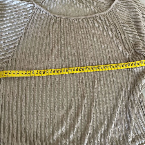 Pack of three shirts like new, two black and one semi-transparent sand color