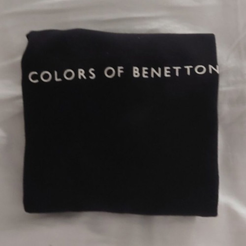 Benetton black summer t-shirt, size L