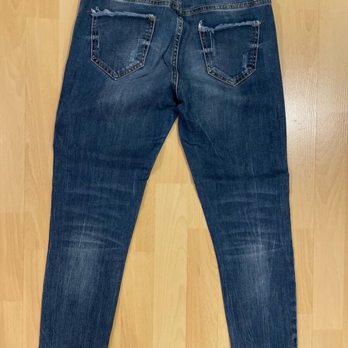 Jean cropped pants like new, blue, size M