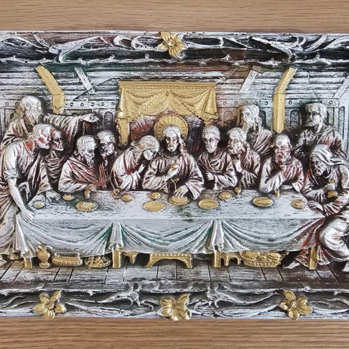 Ornate Relief Wall Art The Last Supper like new