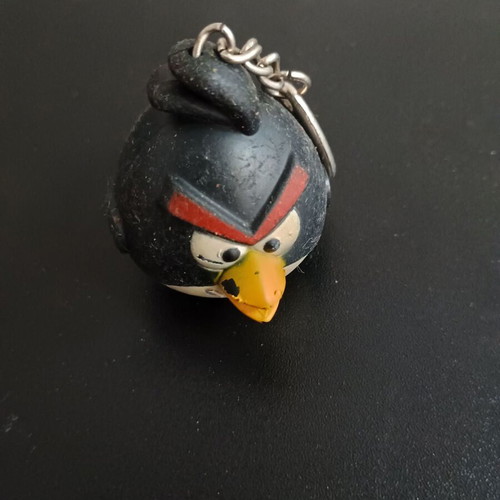 Penguin keychain with light used, multicolor