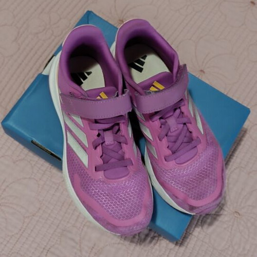 Adidas athletic shoes used, size 35, multicolor purple