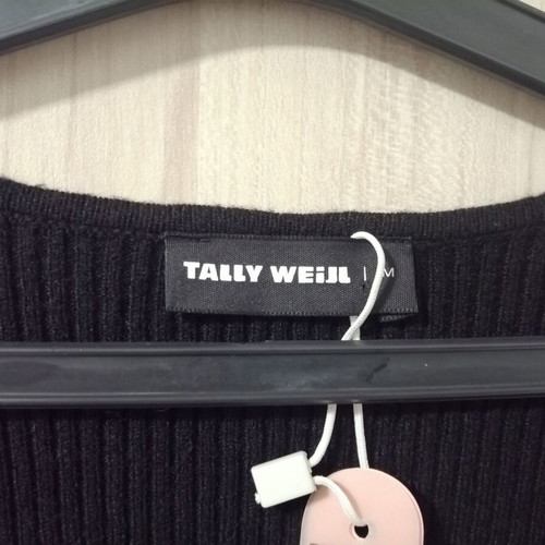 Tally Weijl black knitted mini dress with heart detail