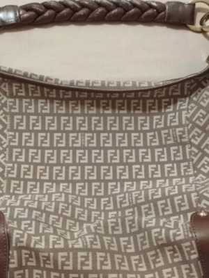 Fendi shoulder bag, beige shades