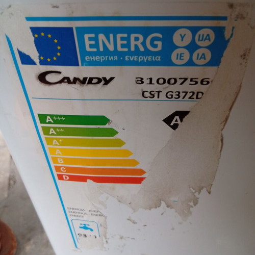 Candy top load washing machine 7kg 1200rpm energy class A+++ lightly used