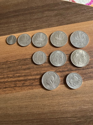Lot of uncirculated coins new, extremely shiny