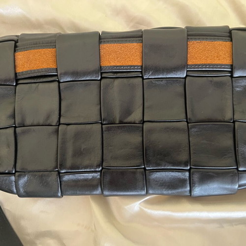 Bottega Veneta Cassette Stretch Belt Bag Maxi black lamb leather like new