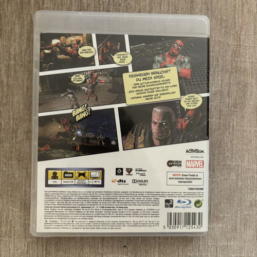 Deadpool PlayStation 3 game, complete