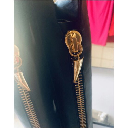 Giuseppe Zanotti leather boots size 40 like new, black and gold