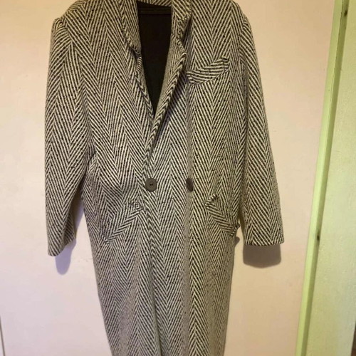 Women's coat with two-tone pattern, like new, size M 38 10