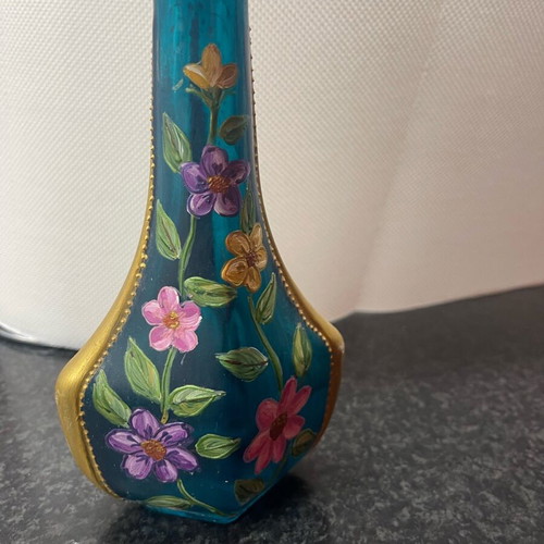 Painted small bottle used