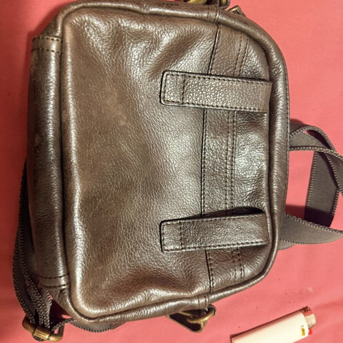 Camel Active leather shoulder bag brown, like new