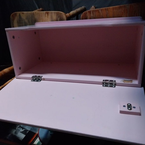 Wooden unicorn toy box with defect