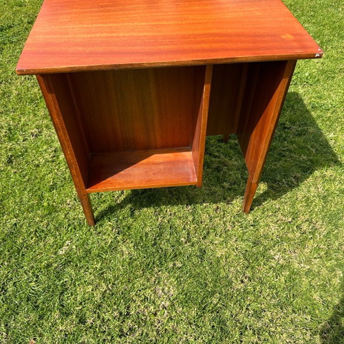 Mid-Century Modern desk with built-in bookshelf, Danish design