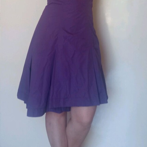 Purple midi asymmetric capartine dress Pink Woman like new, size S-M