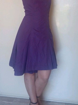 Purple midi asymmetric capartine dress Pink Woman like new, size S-M