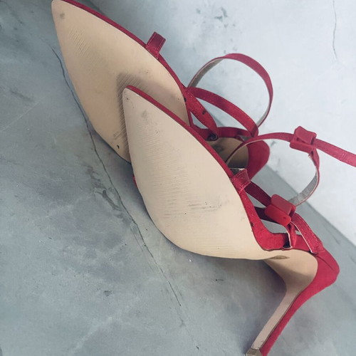 Red Strappy Heeled Sandals Scarlet Edition EU38 new
