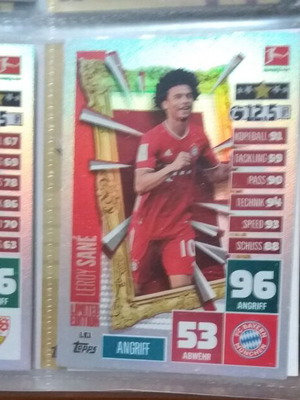 German Fussball Bundesliga 2020-2021 Match Attax limited edition cards pack of 12
