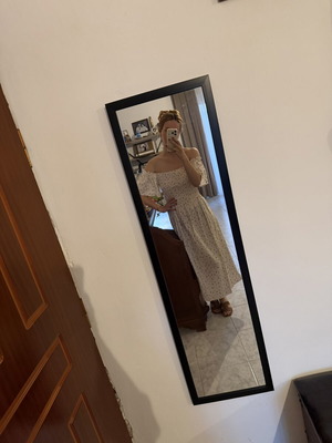 Midi dress H&M like new, white, size M