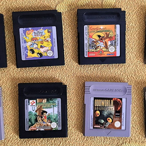 Gameboy Color used with 34 games, 7 manuals and Action Replay Pro