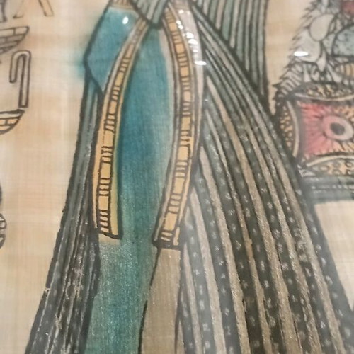 Egyptian papyrus with paintings like new