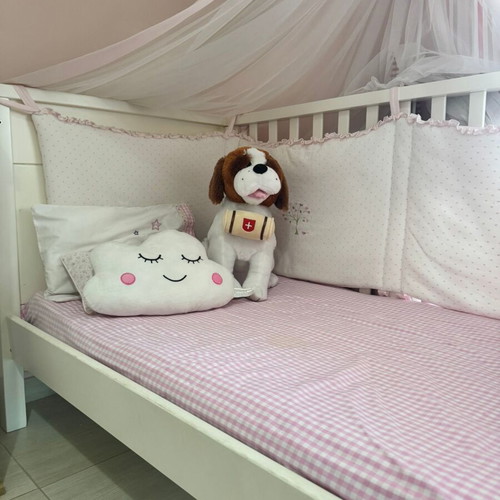 Baby Cot with Mattress like new, adjustable for growing child