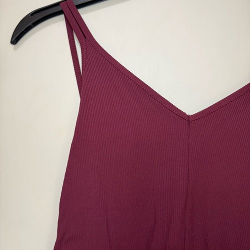 Bershka Bordeaux Jumpsuit size S with Open Back new