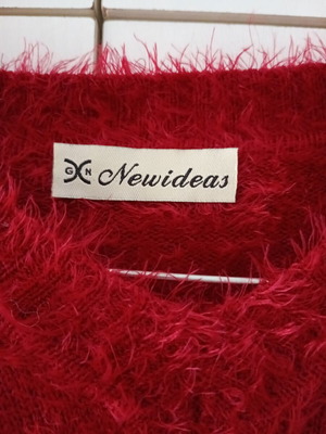 Wool sweater medium red like new