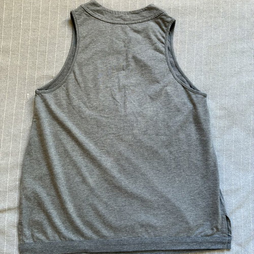 Nike Sportswear Heather Gray Graphic Tank Top, Size M