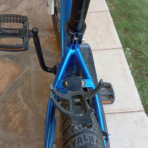 Royal Baby 16" mountain bike used, blue, with training wheels
